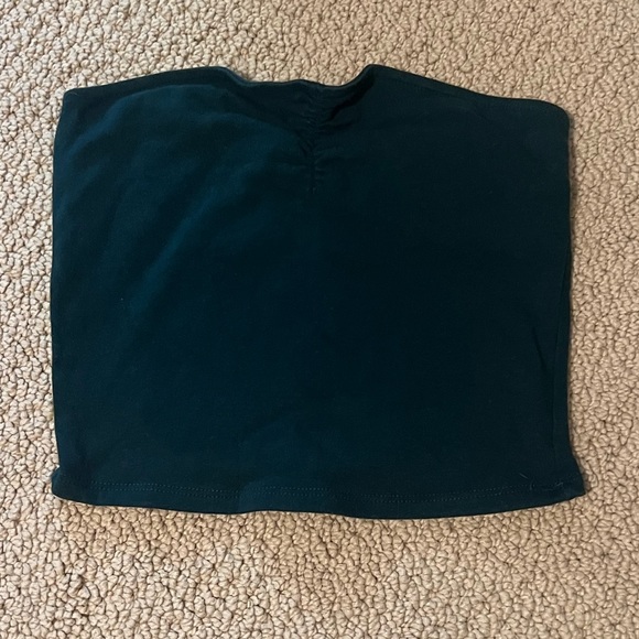PacSun tube top crop top emerald green size medium - Picture 3 of 7